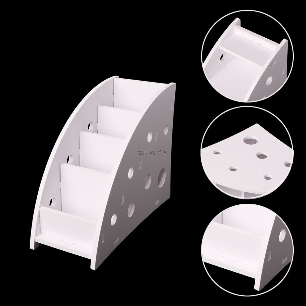 Eco-friendly Plastic Wood TV Air Conditioner Remote Control Holder Home Office Sundries Storage Case Desk Organizer Box