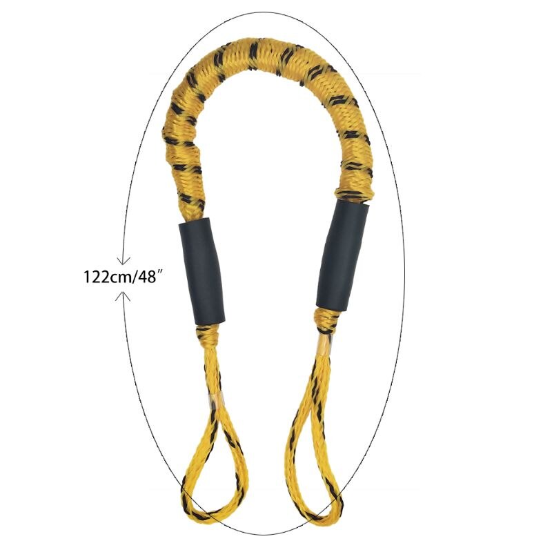 Corde élastique ligne d'amarrage corde d'amortisseur bateau taquet pylône amarrage étirement coulisse ajuster pour bateaux Kayak