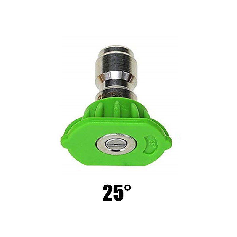 Sneskumdyse højtryksrenser sprøjtedysespidser flere grader ,1/4 tommer 3.0 gpm dyser til biler højtryksrenser: Grøn