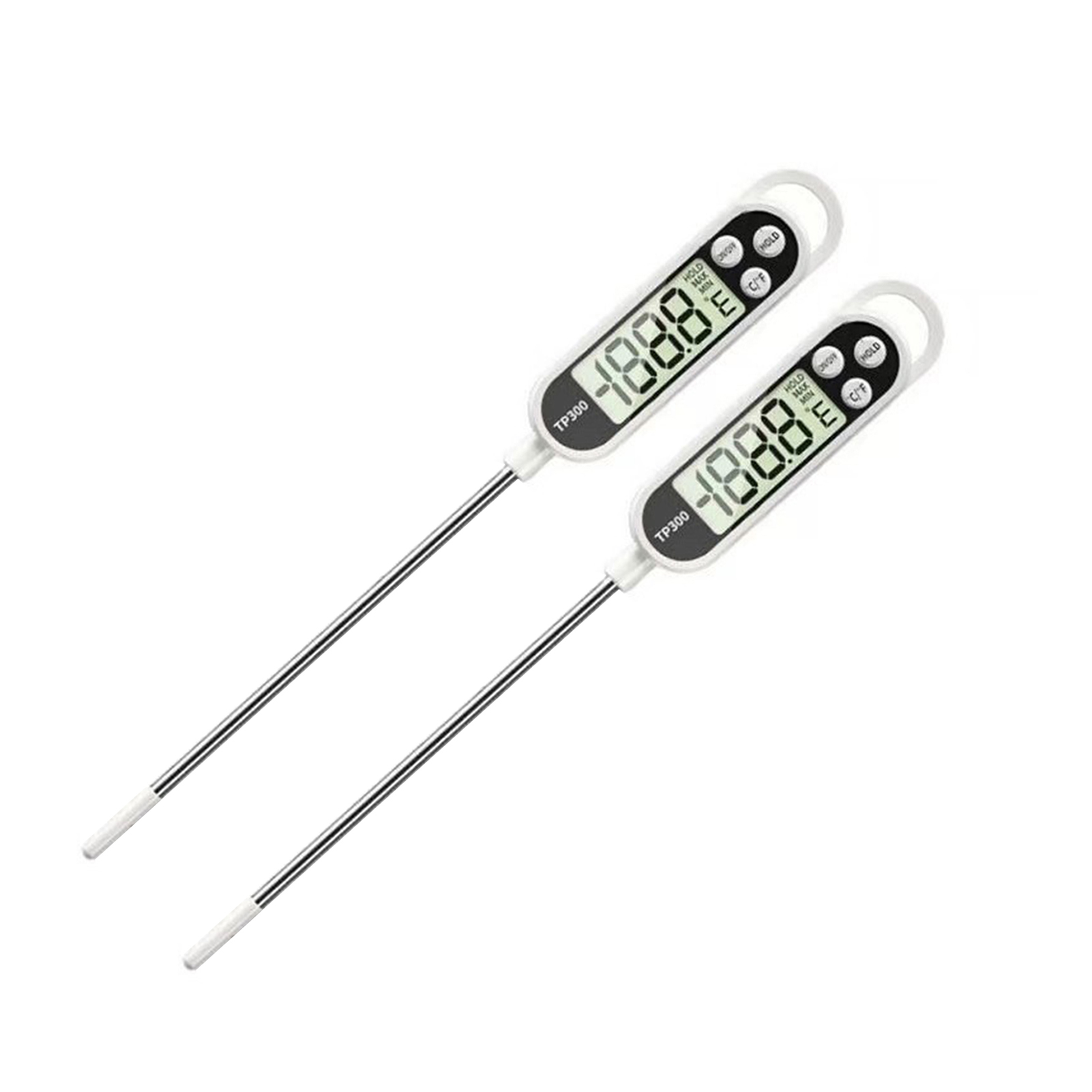 Digitales Lebensmittelthermometer, Grill, Kochen, Fleisch, Messthermometer, Heißwasserthermometer mit Sonde, Küchenwerkzeug: verrotten