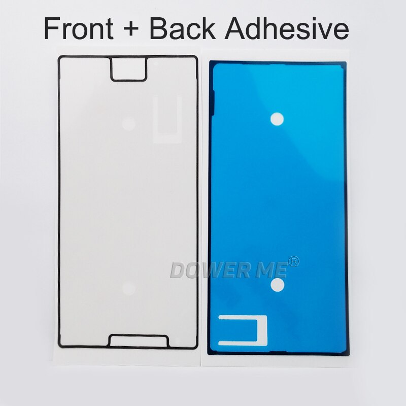 5 teile/los Für Sony Xperia XZ Premium Lcd Display Aufkleber Front Rahmen Wasserdicht Adhesive Zurück Abdeckung Kleber Band XZP G8142 g8141