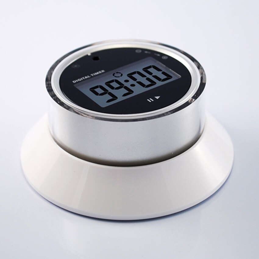 Kitchen Refrigerator Magnetic Timer Rotary Timing Reminder Countdown Alarm Clock ABS Round Digital Timer Schedule Management