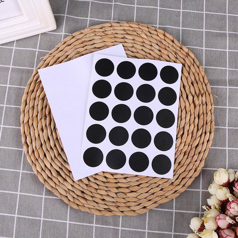 10 Sheets Adhesive Label Chalkboard Sticker Labels Kitchen Seasoning Bottle Stickers