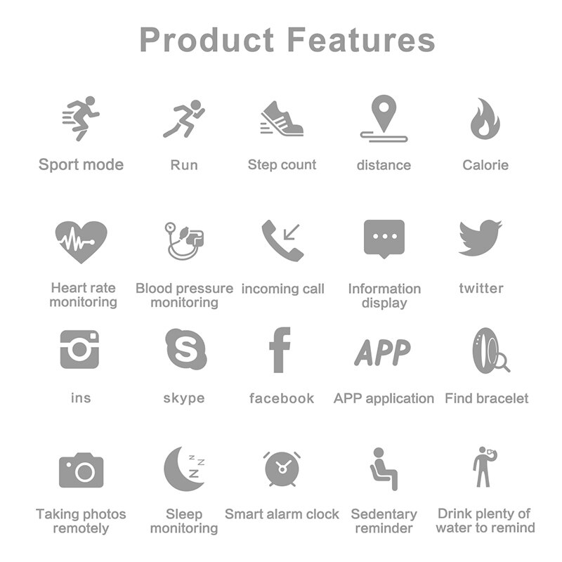 M4 Smart Bracelet Sport Bracelet Smart Band Bluetooth Fitness Tracker Message Push Heart Rate Step Exercise IP68 Waterproof