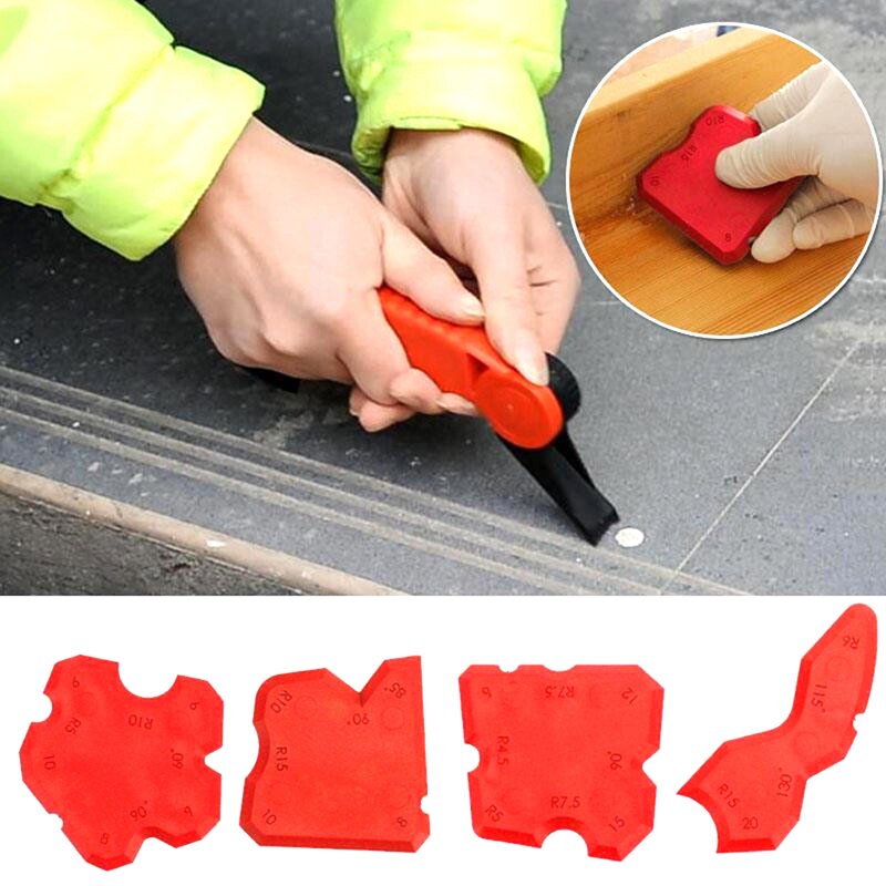 4Pcs/Set Caulking Tool Kit Joint Sealant Grouts Remover Scraper Floor Cleaner