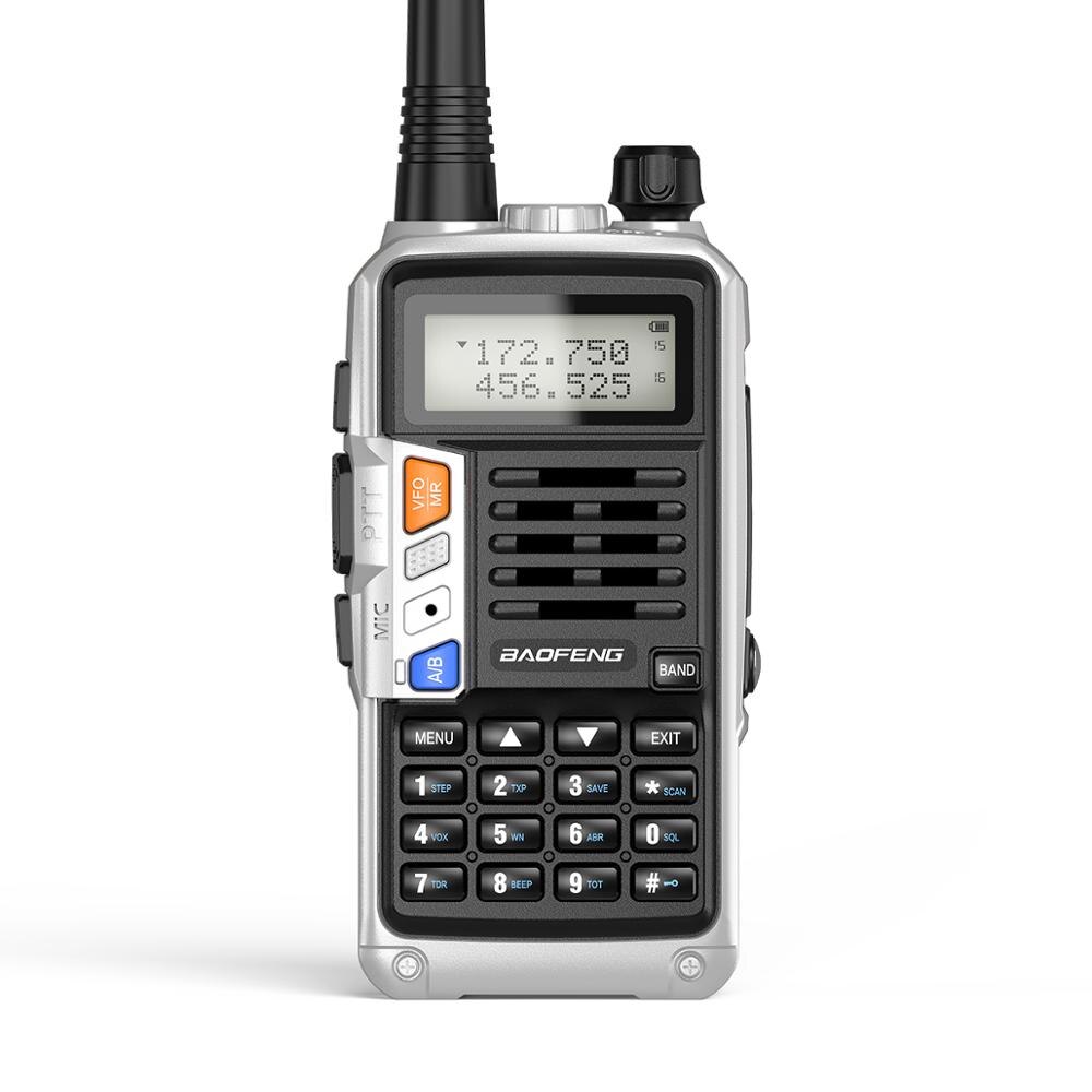 Newset BAOFENG UV-S9 Plus 10W potężny UHF VHF dwuzakresowy krótkofalówka dwukierunkowy radiotelefon ręczny nadajnik-odbiornik: sliver / Euro