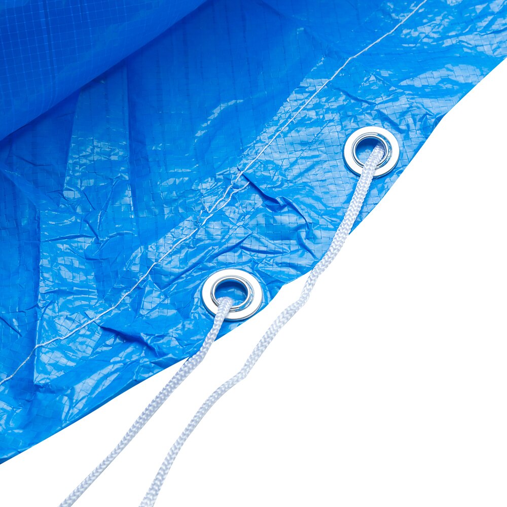 Round Pool Cover 6/8/10/12/15 ft Water Resistant PE Portable Protective Swimming Inflatable Pool UV-resistant Waterproof
