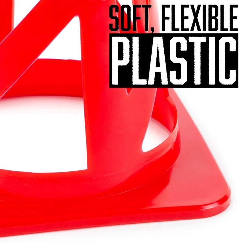 8 Pack Soccer Training Cones Collapsible Windproof Football Training Markers Agility Cones