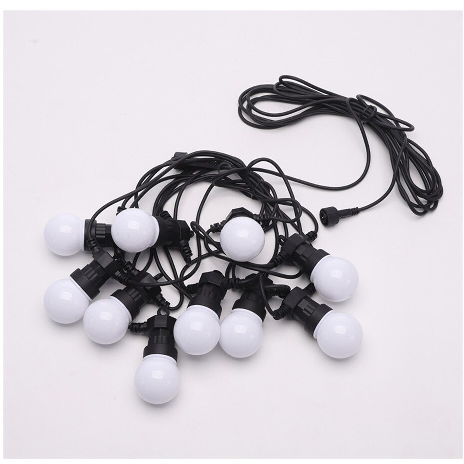 G50 Globe String Lights Backyard Patio Lights Hanging for Bistro Pergola Deckyard Tents Market Cafe Gazebo Porch Letters Party: White / 5M 10 Bulbs