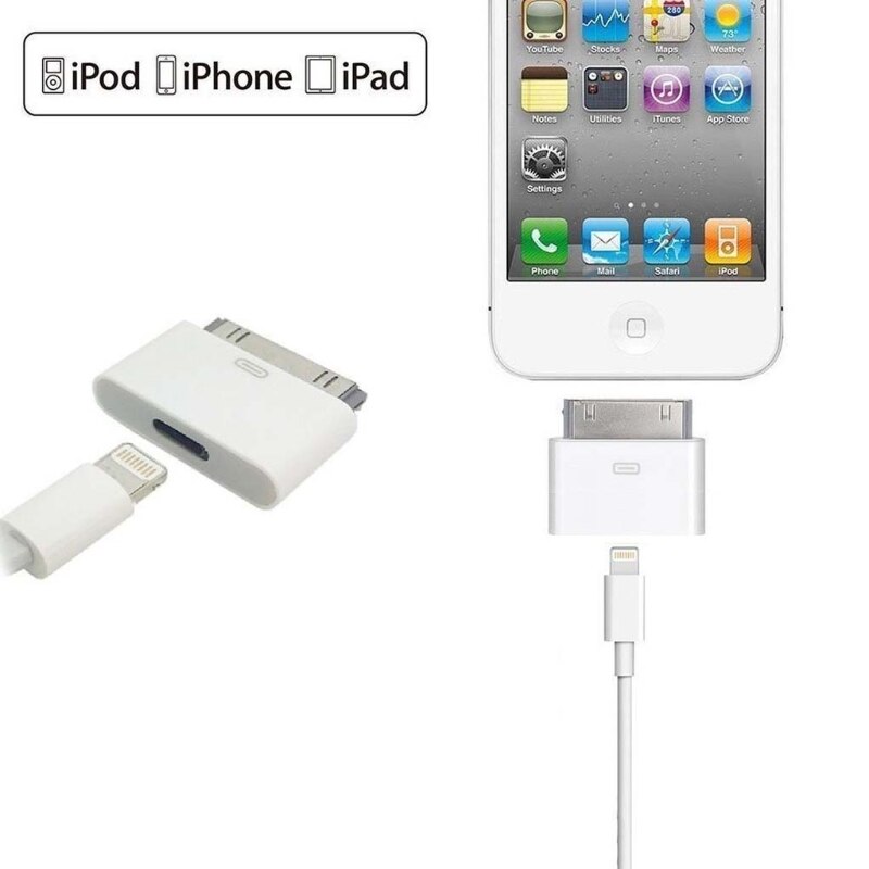 8pin Female To 30pin Male Adapter Converter For iPhone4 4S iPad2 3 iPad Touch3 4 White &amp; Black