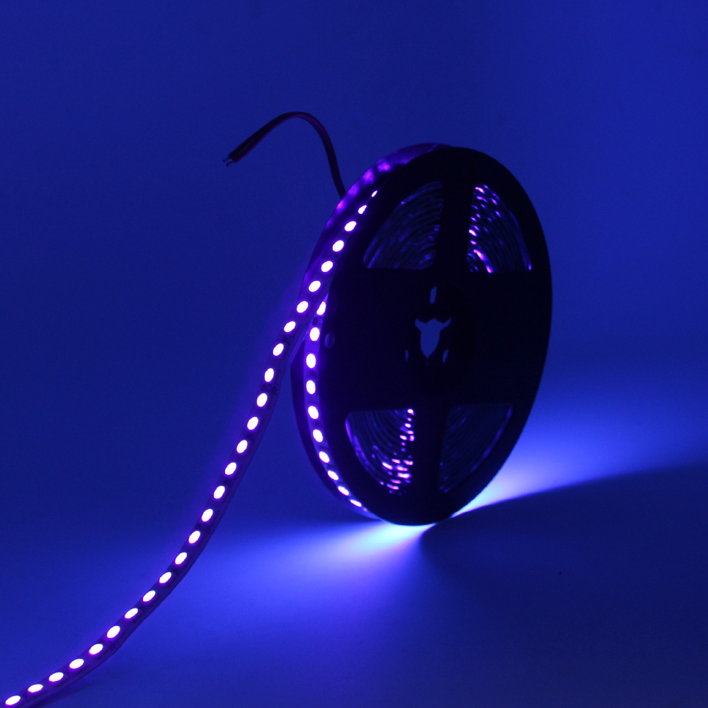 UV LED Strip Light 395nm-405nm Ultraviolet Flexible 60/120led/m 5050 LED Tape 5/12/24V Blacklight DJ Fluorescence Party lamp