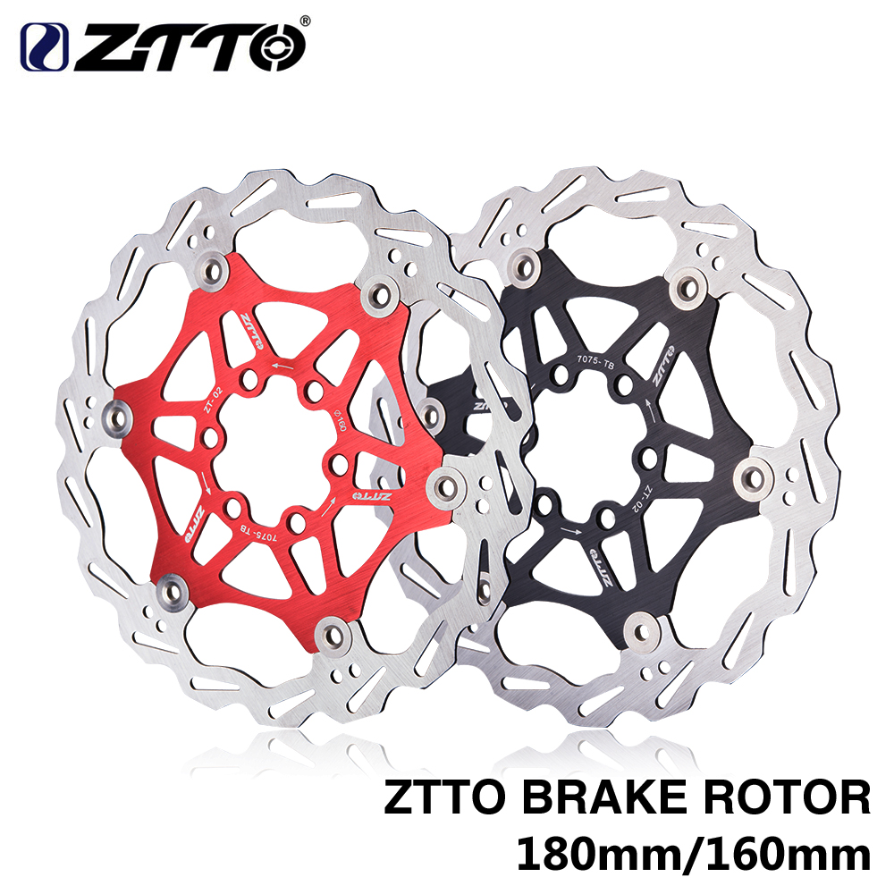 ZTTO 180mm 160mm DH Brake Floating Rotor Stainless Steel MTB Disc Hydraulic Brake pads For Mountain Road CX Bike Bicycle parts