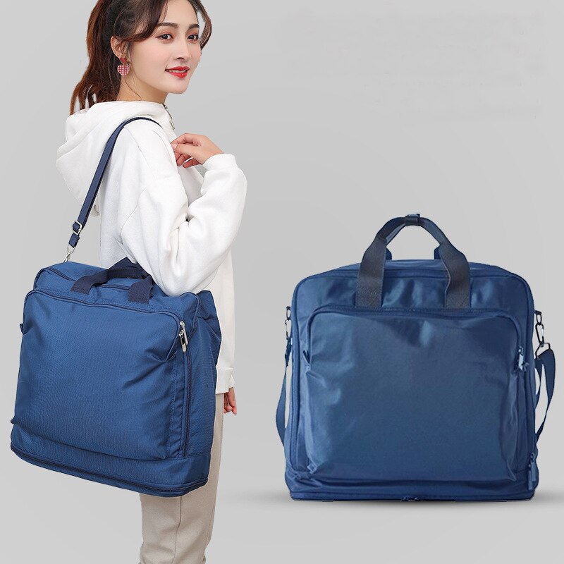 Nylon Grote Reistas Opvouwbare Lichtgewicht Grote Duffle Tassen En Koffers Schouder Draagbare Weekend Bag Vrouwen Overnight Tassen