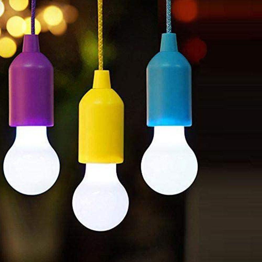 Ampoule LED Portable, couleurs réelles, corde de lampe, clic, étiré, lumière blanche