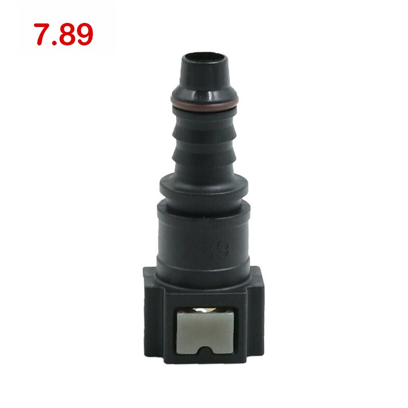 7.89/9.89/11.8 Auto ligne de carburant tuyau coupleur dégagement rapide connecter voiture Nylon ligne de carburant caoutchouc tuyau coupleur système d'alimentation en carburant: black 7.89straight