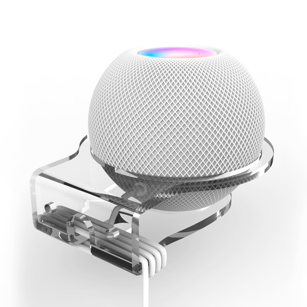 Uchwyt ścienny do montażu na ścianie uchwyt do głośnika HomePod Mini oszczędność miejsca półka ścienna z układem przewodów do ministojak HomePod