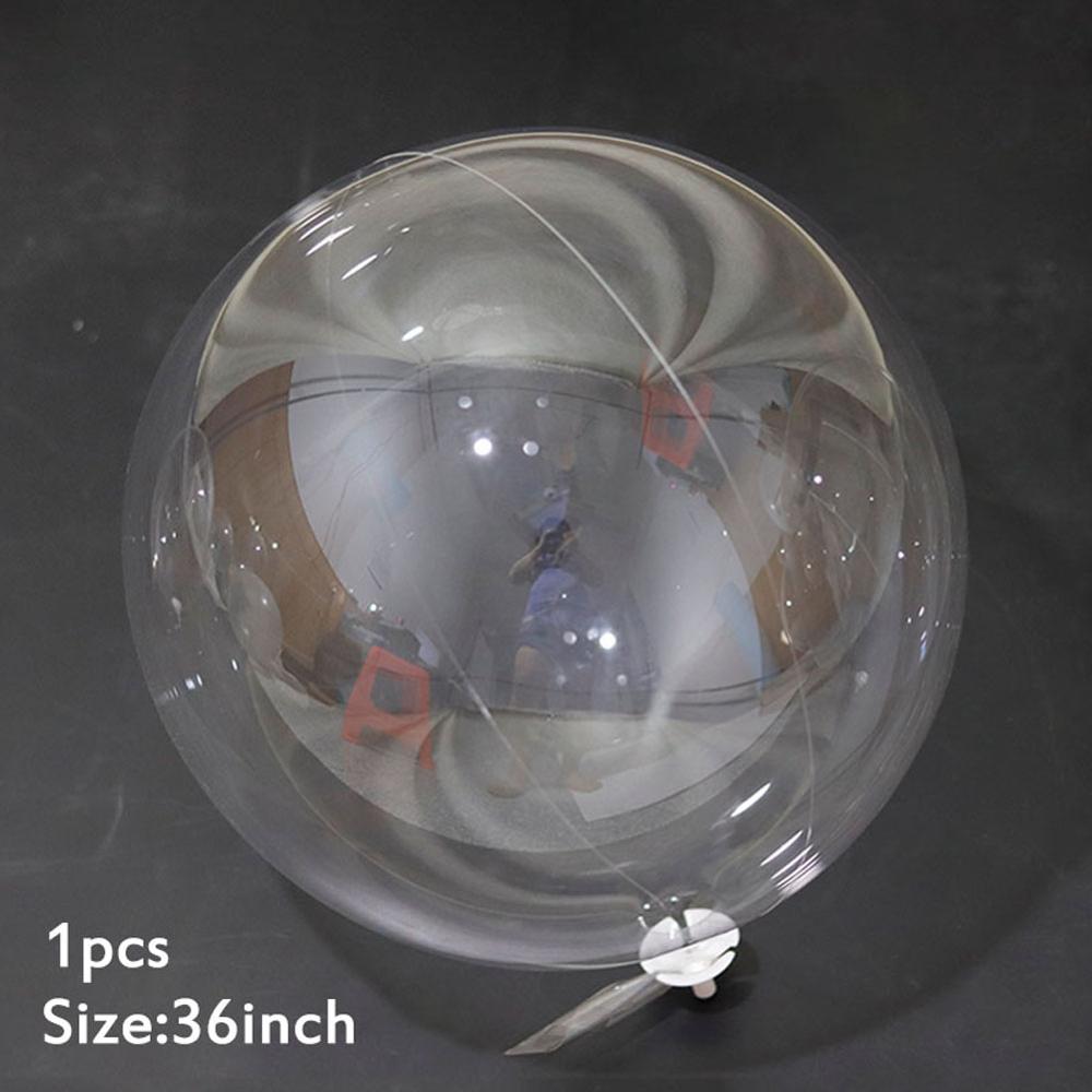 12/18/20/24/36 Inch Pvc Transparent Bobo Bubble Balloon Round Bobo Ballons Festival Party Activity Decorations Supplies: 1pc 36inch