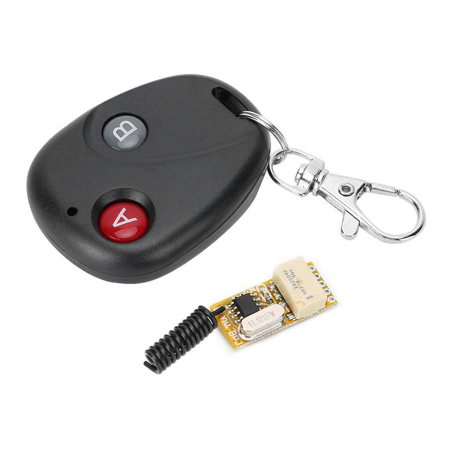 Ultra-small mini remote control switch, 3.5 V 3.7 V 5 V 9 V 12 V 24 V Type of learning One-way remote control switch