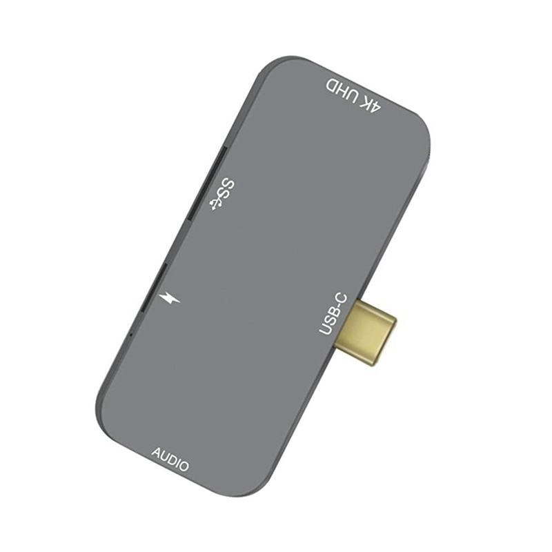 -Mini USB Hub voor IPad Pro-4 in 1 USB C Hub met PD Opladen, 3.5mm Koptelefoonaansluiting, 4K HDMI, USB 3.0 voor MacBook Pro 20