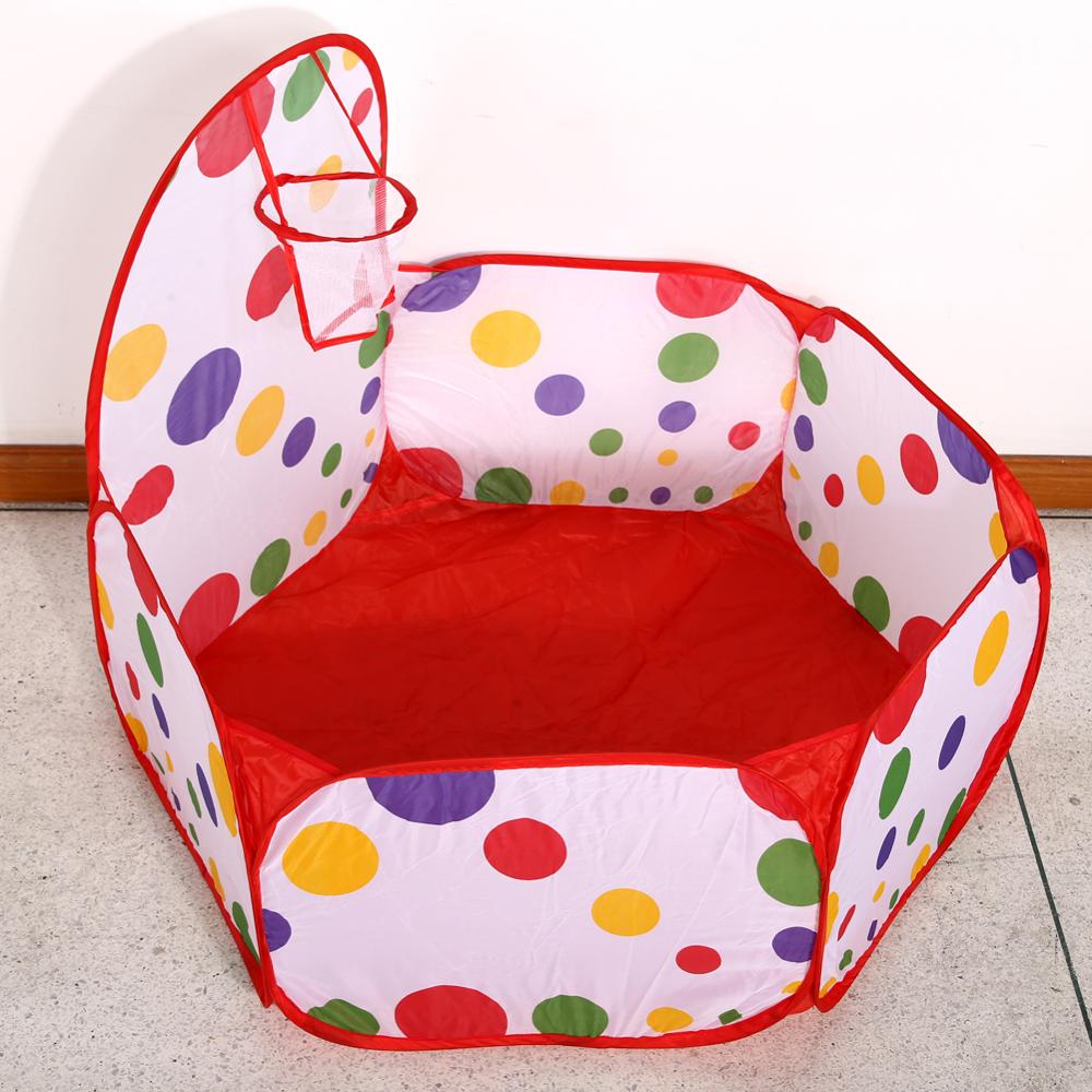 Faltbare freundlicher Spielzeug Zelt Mit Ozean Bälle Baby Spielen Ball Schwimmbad Zelt Mit Korb Ich bin Freien Spiel freundlicher Ball Grube