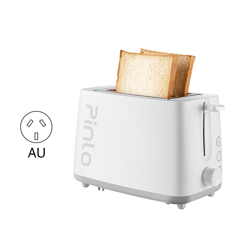 Xiaomi mijia pinlo elektriske brødristere husholdningsapparater brød bagning forme maskine sandwich hurtig maker brød bin køkkenredskaber: Hvid au-stik