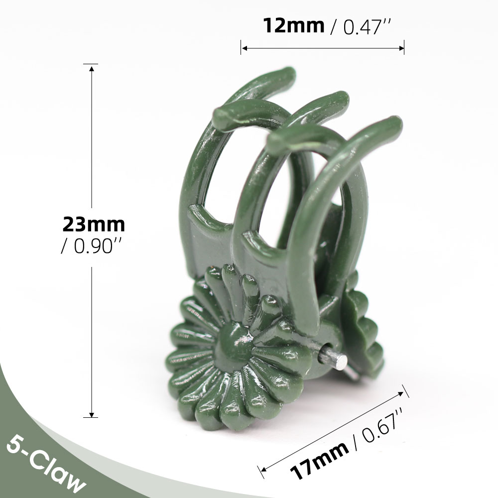 10-200PCS Plastic Plant Support Clips Orchid Stem Clip for Vine Support Vegetable Flower Tied Bundle Branch Clamping Garden Tool: S / Beige