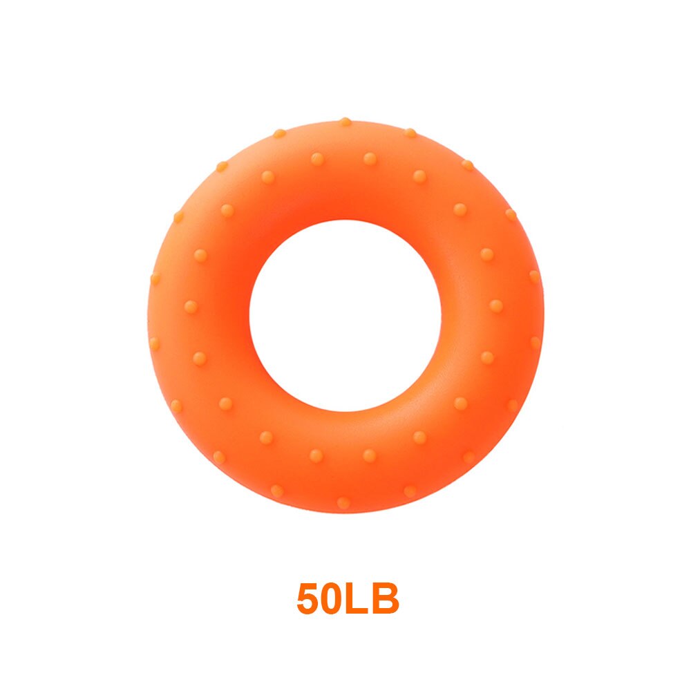 Silicone world-Anillo de agarre de silicona portátil, entrenador de antebrazo, expansor carpiano, entrenamiento muscular, ejercicio, gimnasio, Fitness, 20-60LB: Gris claro