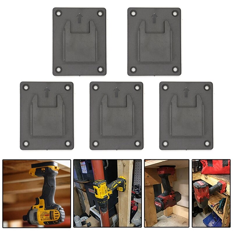 5Pc Tool Mount Holder Hanger For Dewalt 20V &amp; M18 18V Electric Drill Retail