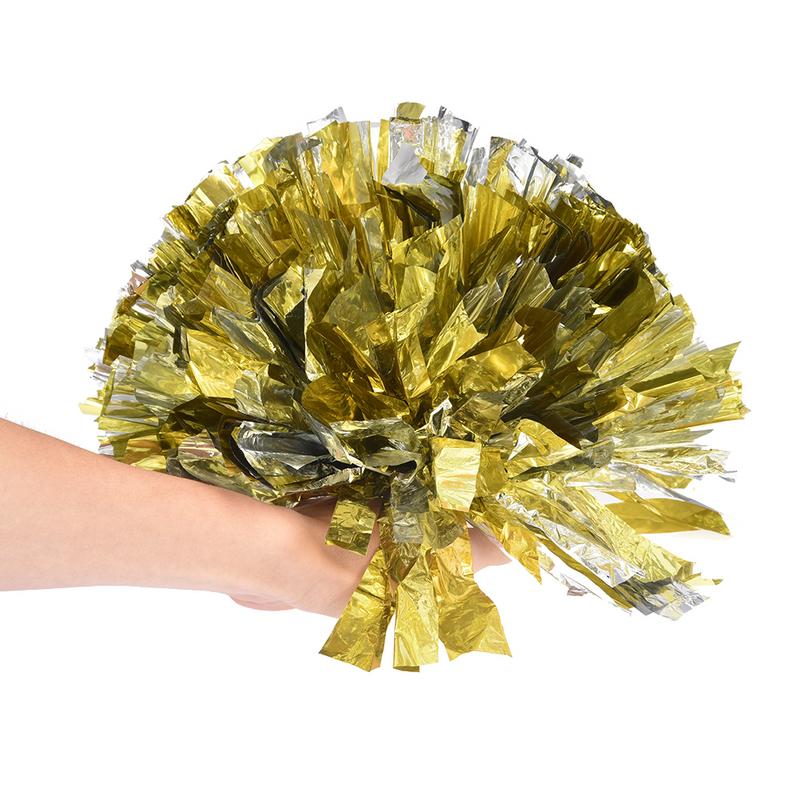 Cheerleader Cheerleading Pompoms Cheer Pom Majorettes Pe Hand Bloem Aerobics Ballen Sport Items Blue Gemengde Zilver