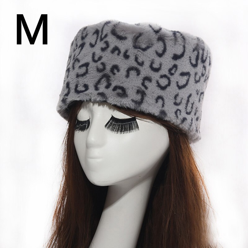 Vrouwen Hoeden Lady Russische Dikke Pluizige Imitatie Vossenbont Hoed Hoofdband Winter Earwarmer Ski Hoed Vrouwelijke Hoeden Voor Herfst Winter: M