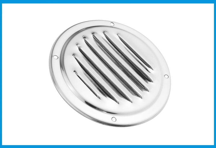 Marine Grade Stainless Steel 316 Boat Marine Round Air Vent Louver Vent Grille Ventilation Louvered Ventilator Grill Cover