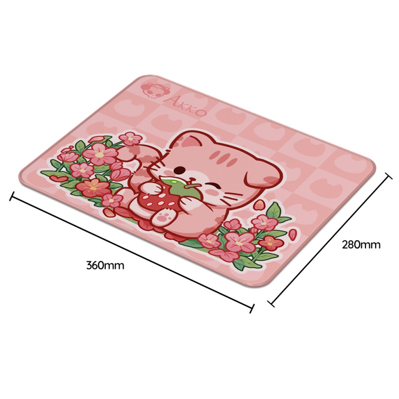 Akko słodki kociak podkładka pod mysz z motywem 360x280mm kreskówka E-SportsGame klawiatura podkładka pod mysz Kawaii antypoślizgowa zabezpieczona krawędź podkładka na biurko podkładka pod mysz