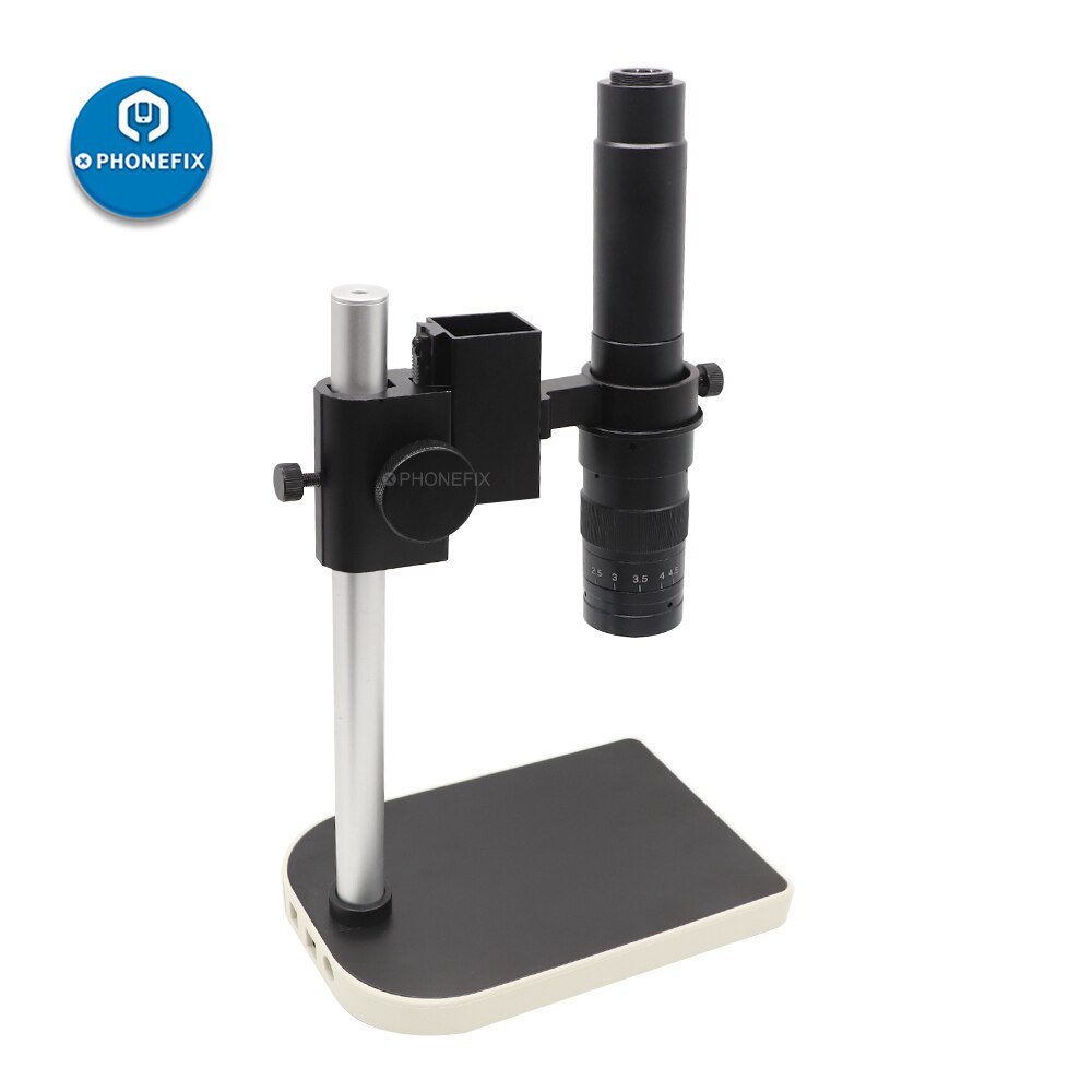 Adjustable Magnification 120X 130X 180X 200X 300X Zoom C Mount Lens Industry Video Microscope Camera for phone PCB SMD Soldering