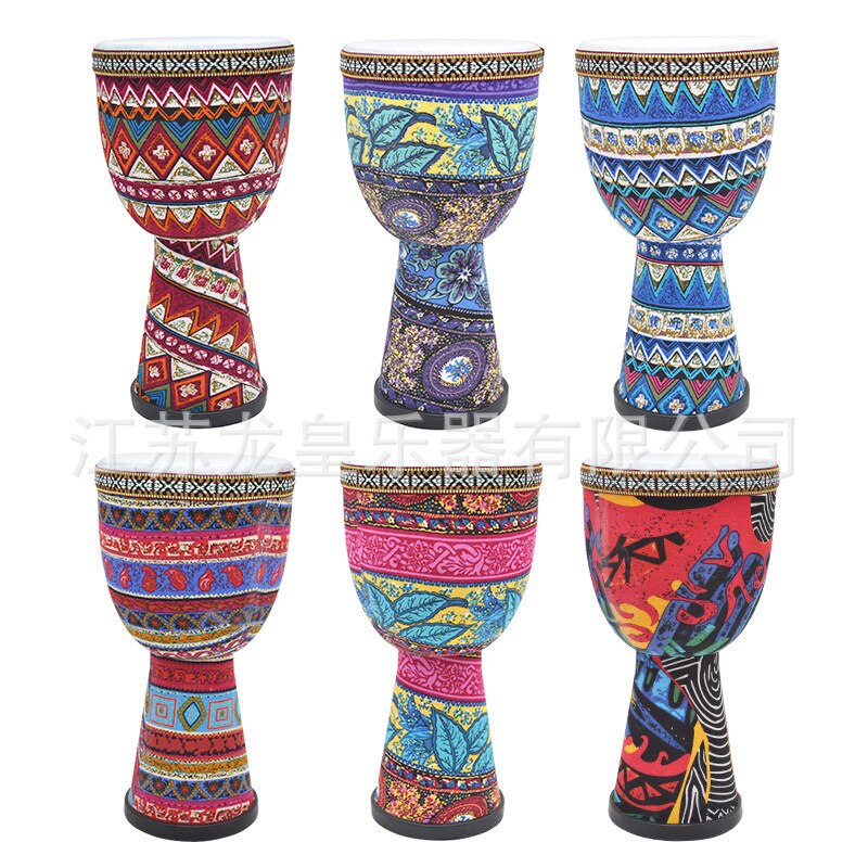 8 inch PVC African drum portable net red models free tuning African drum Lijiang tambourine children African drum