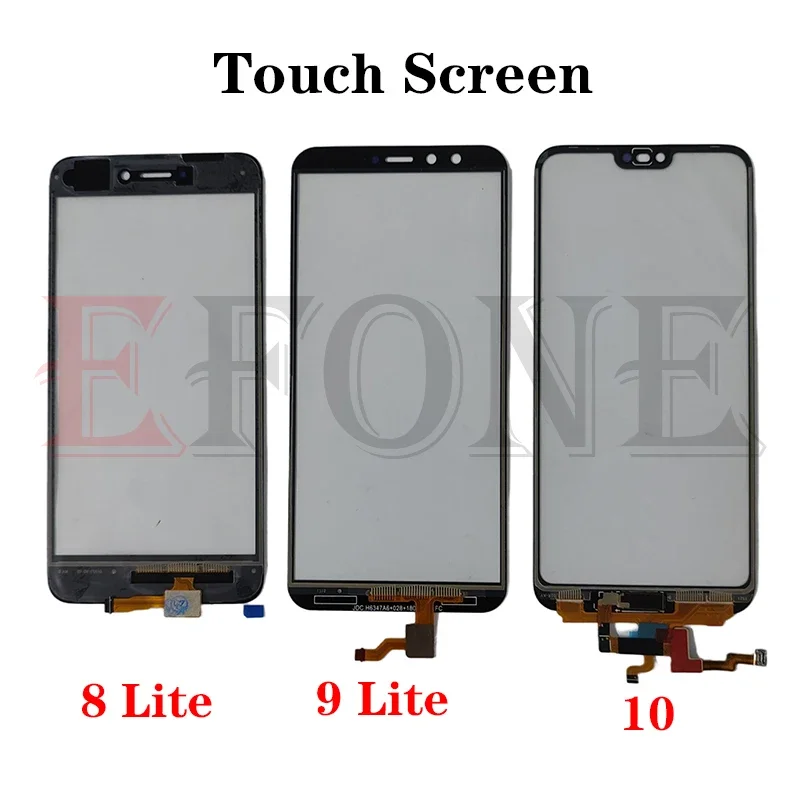 For Honor 8 8x 9 9i V9 10 Lite Play Max Outer Screen Digitizer Sensor Touch Panel LCD Display Front Glass Repair Parts
