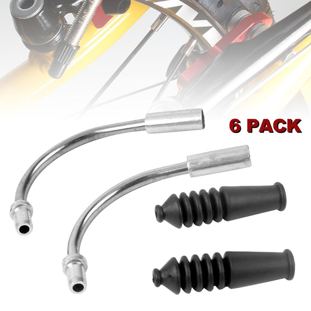 6 pièces vélo en forme de V surface de frein câble guide fil tube de pliage en plastique botte manchon de protection tuyau VTT pièces de route
