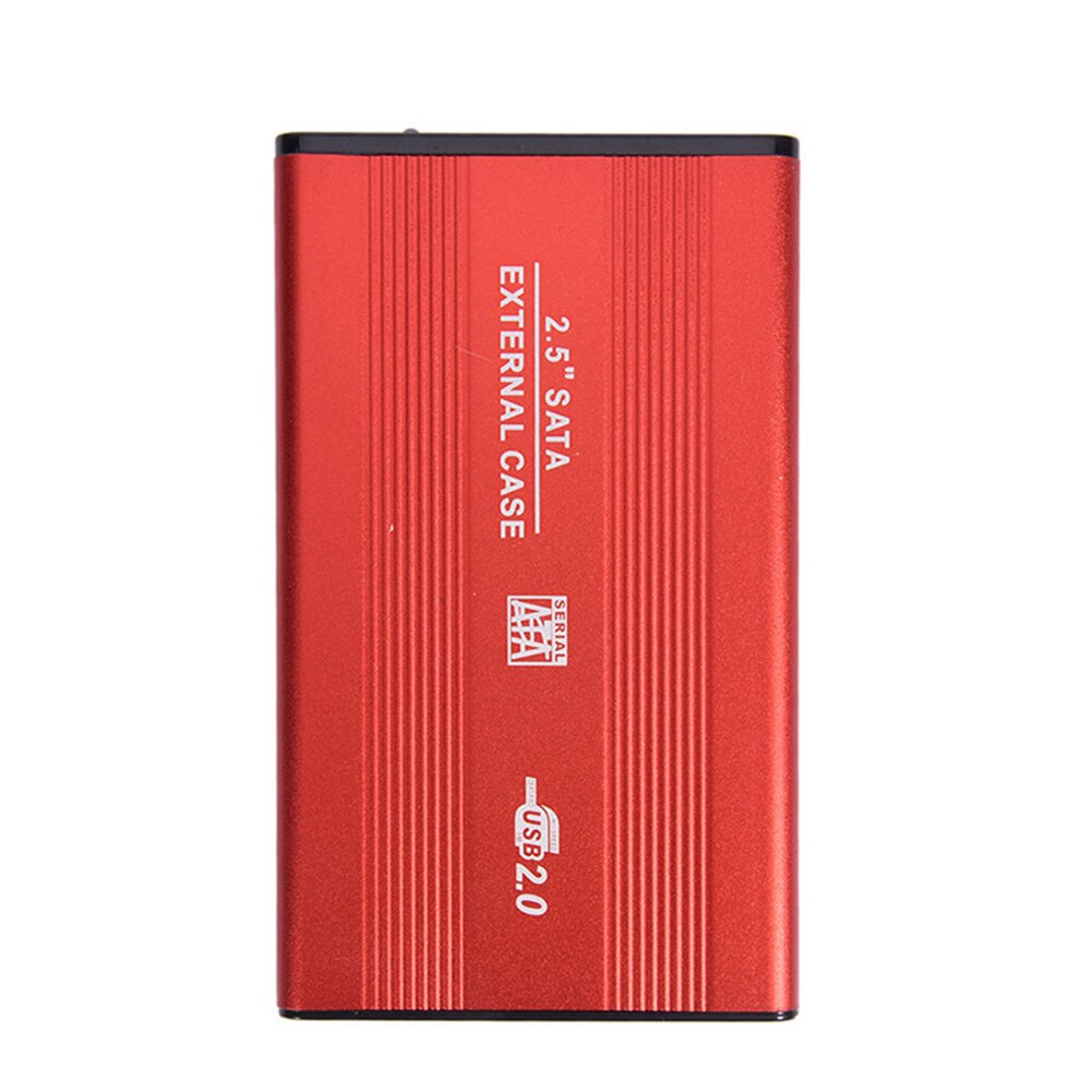 Metalen Hdd Case Hdd Ssd 2.5Inch Sata Naar Usb Externe Mobiele Harde Schijf Case Box Usb 3.0 2.0 бокс Для Жесткого Диска: Red USB3 0