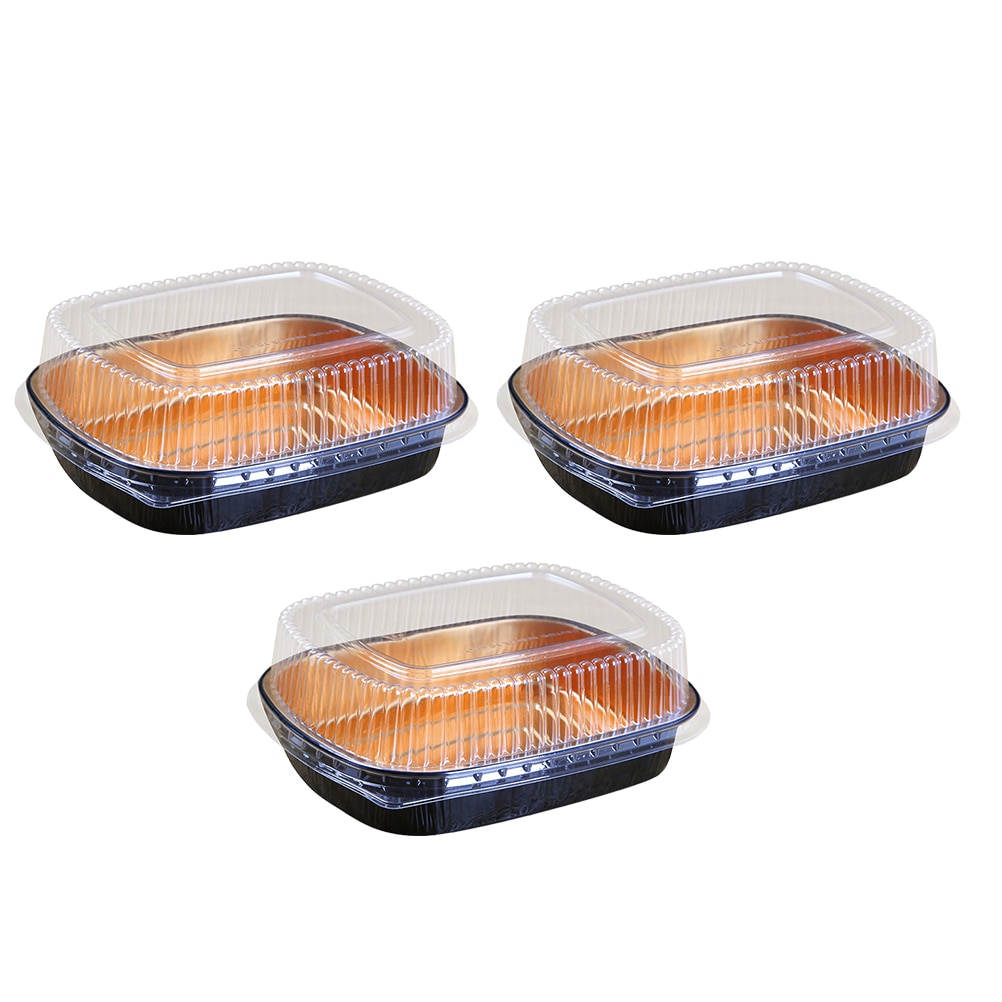 3 Sets Japanese Cuisine Lunch Box Fruit Salad Packing Box Disposable Japanese Cuisine Box Dumpling Packing Box for Restaurant