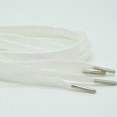 1Pair Flat Shoelaces Silver Metal Head Laces Camping Shoelaces Strings 115cm Metallic Glitter Shiny Gold Shoelace Shoe Lacing: A