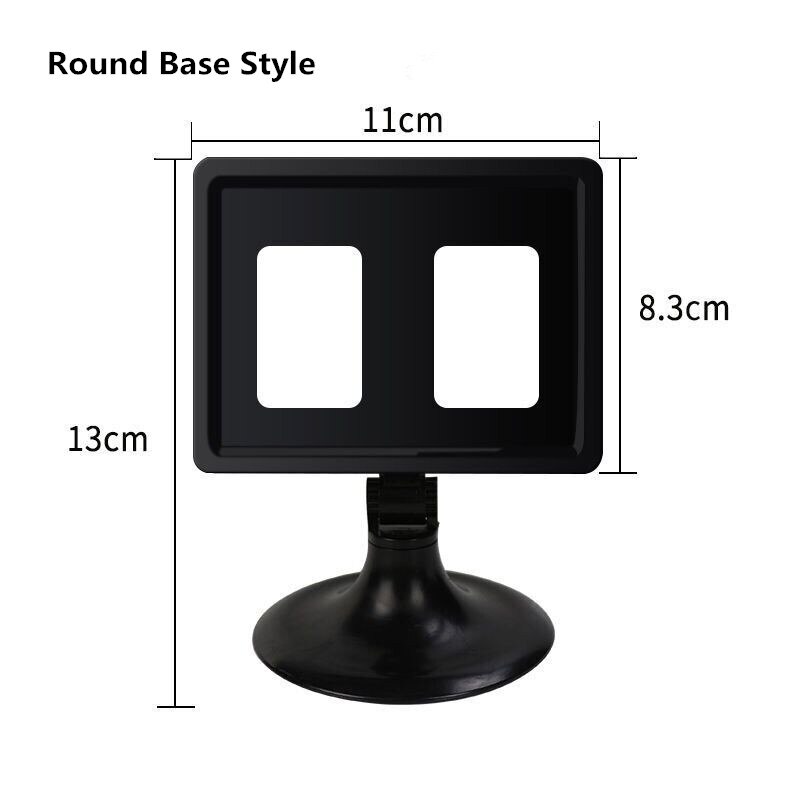5 Pieces Table Number Holder Place Card Picture Photo Holder Menu Memo Recipe Reserved Note Stand For Restaurants Weddings: Round Base Style
