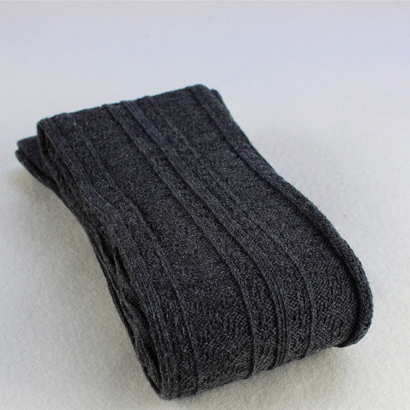 #39 für damen, lange wintersocken im harajuku-stil, knielange socken, warme, einfarbige freizeitsocken für damen: Hellgrau