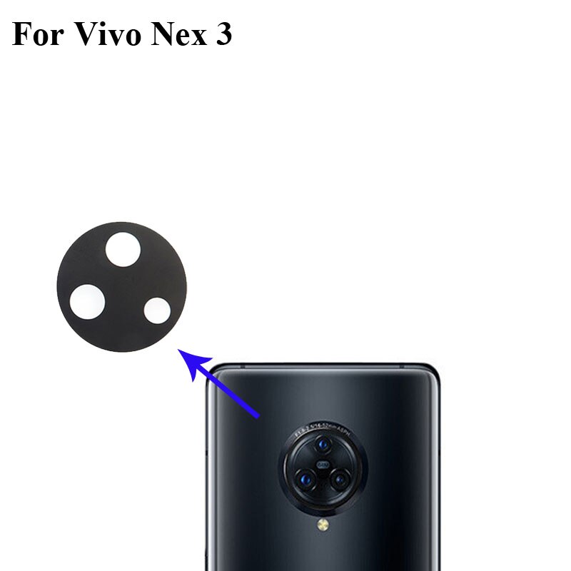 Getest Nieuw Voor Vivo Nex 3 5G Achter Terug Camera Glazen Lens Voor Vivo Nex3 5G Reparatie onderdelen Vervanging