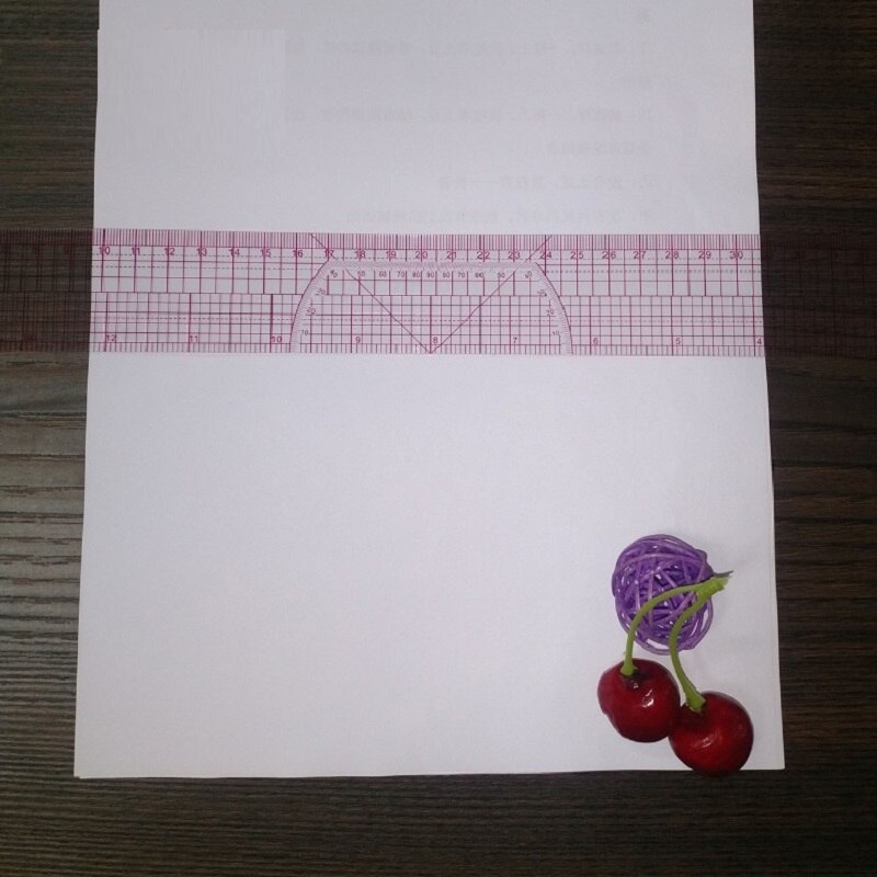 40cm Graph Ruler Garment Pattern Making Ruler Transparent Straight Ruler B67
