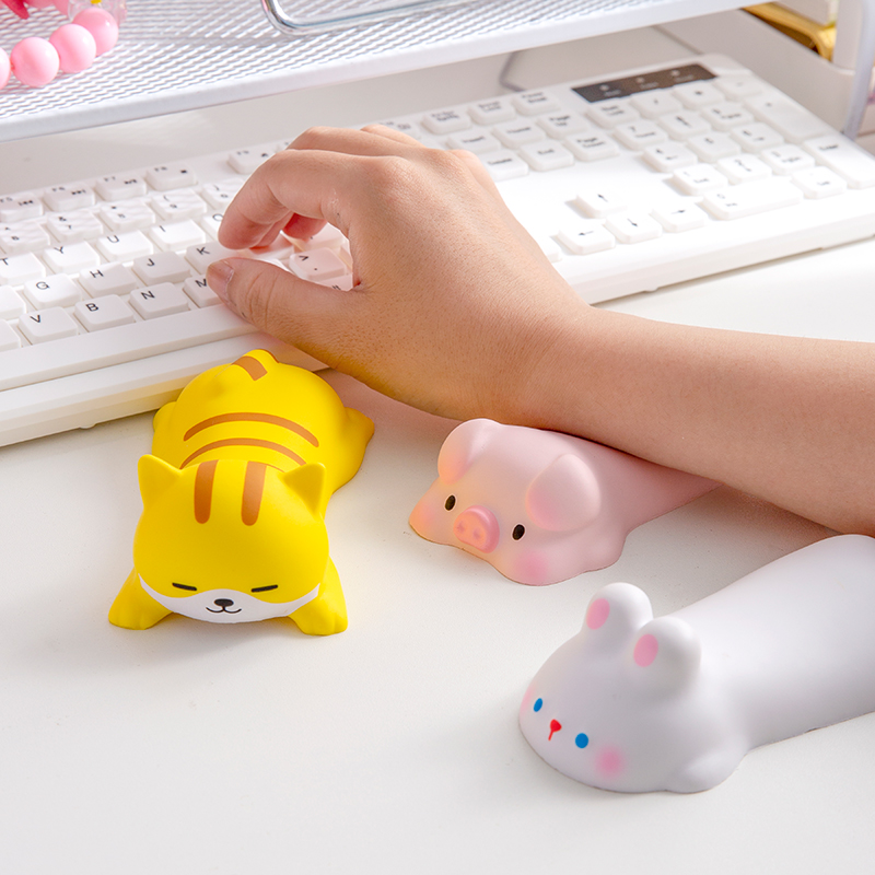 Leuke Dieren Polssteun Muismat Ondersteuning Ergonomie Traagschuim Desktop Computer Laptop Armsteun Varken, kat, Hond, Konijn Speelgoed Pad