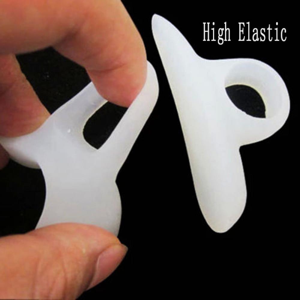 2Pcs Siliconen Gel Bunion Teen Orthesen Stijltang Separator Pijnbestrijding Voetverzorging Teen Orthese Massager Teen Voor Relief
