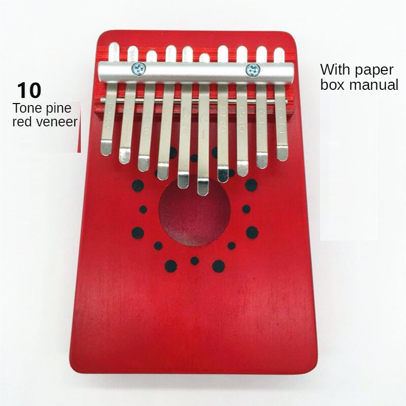 The 10/17-Key Kalimba Thumb Piano Is Made Of Single-Board High Wooden Mahogany Human Musical Instrument.