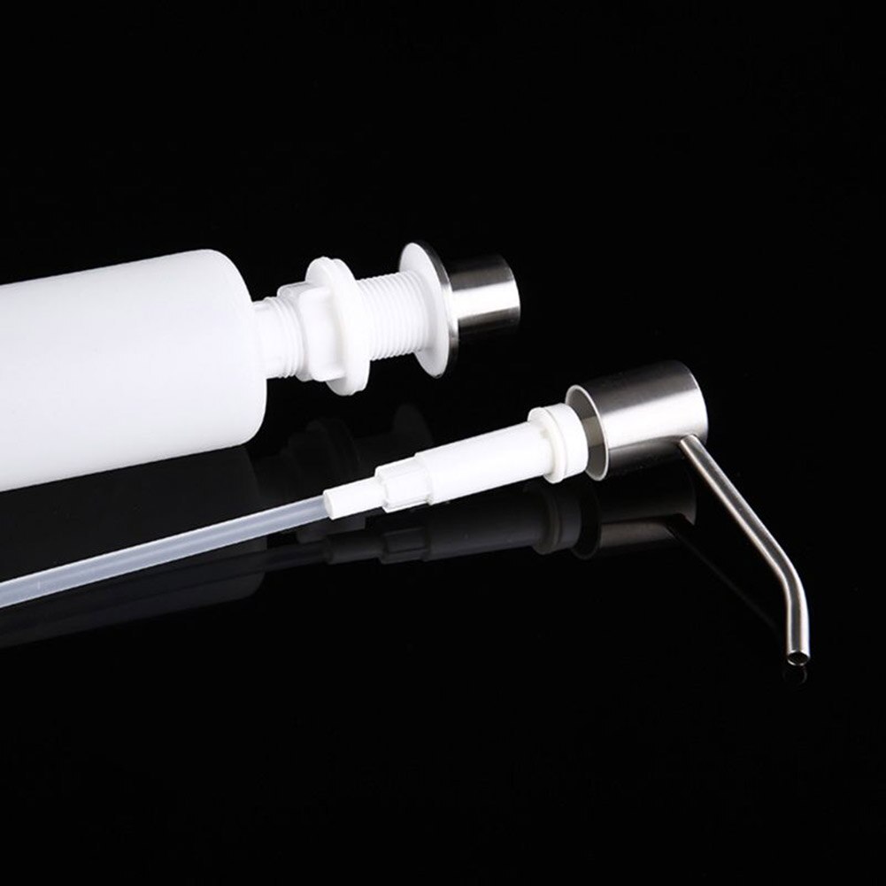 Dispensador de jabón líquido para fregadero, dispensador de jabón para fregadero de 300ml, dispensador de jabón de cocina de acero inoxidable, suministros para el hogar