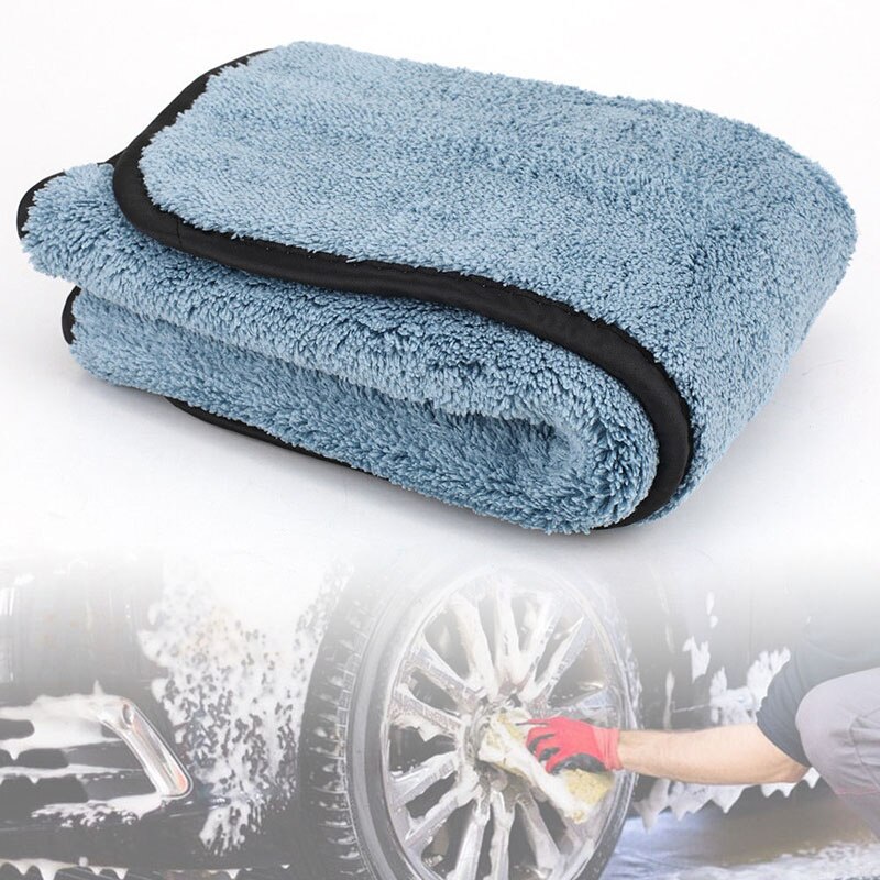 Zachte Auto Super Dikke Handdoek Microfiber Cleaning Wassen Double-Layer Veeg