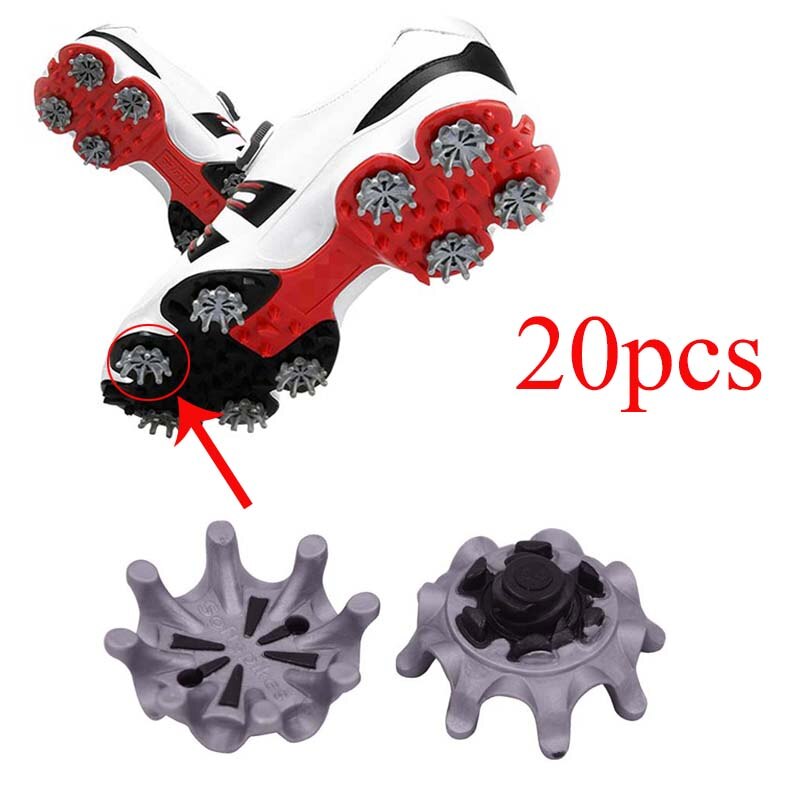 20Pcs Golf Schoenen Soft Spikes Pins 1/4 Turn Fast Twist Schoen Spikes Vervanging Set Golf Training Aids Accessoires