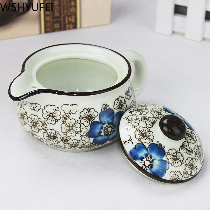 7pcs/lot ceramic tea set set teapot wearing cover cup 7 piece set of business ceramic tea set